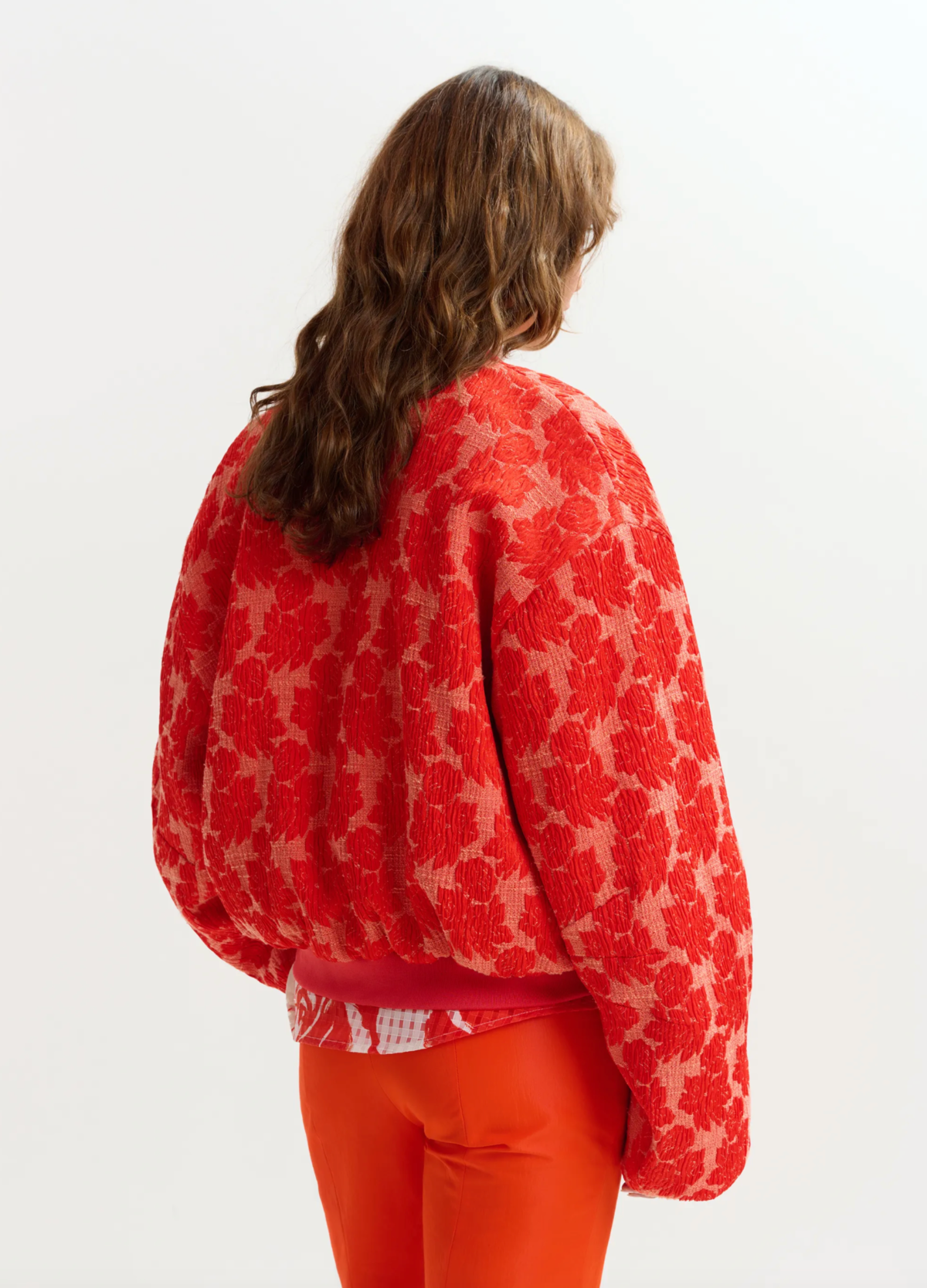 Essentiel Antwerp Jibe Quilted Jacquard Bomber Jacket - Image 4 of 6