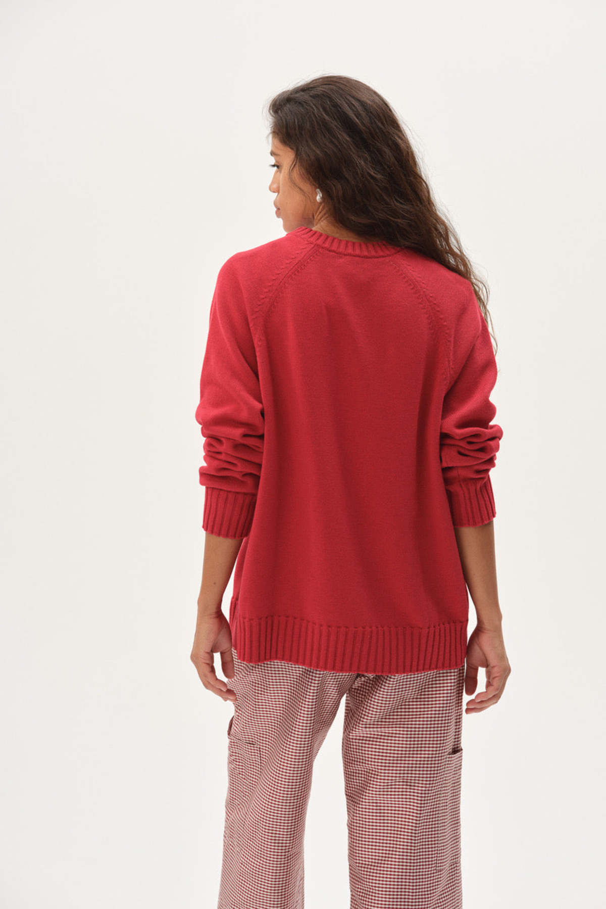 Donni. The Cotton Knit V-Neck Sweater - Image 3 of 4