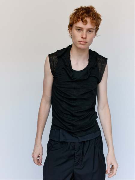 Gabriela Coll Garments NO.307 Short Sleeve Shirt - Black | Garmentory