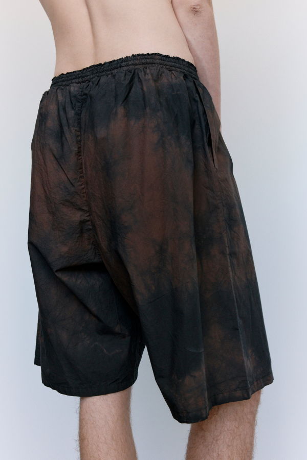 Gabriela Coll Garments No.259 Poplin Short Trouser - Brown/Black