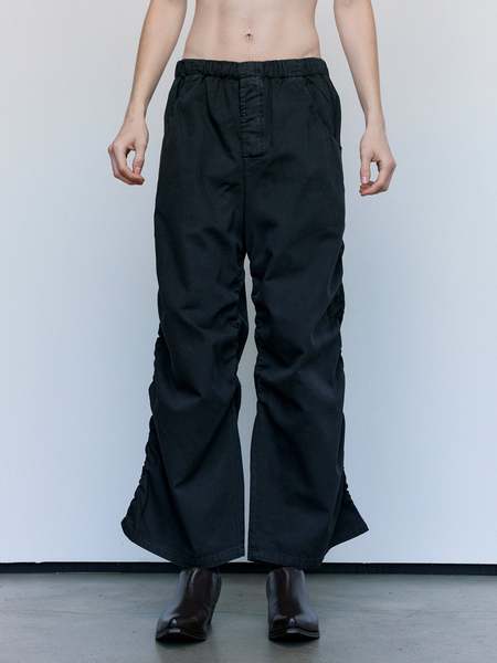 Gabriela Coll Garments Cotton Canvas No.136 Gathered Trousers Gabriela Coll Garments Cotton Canvas No.136 Gathered Trousers