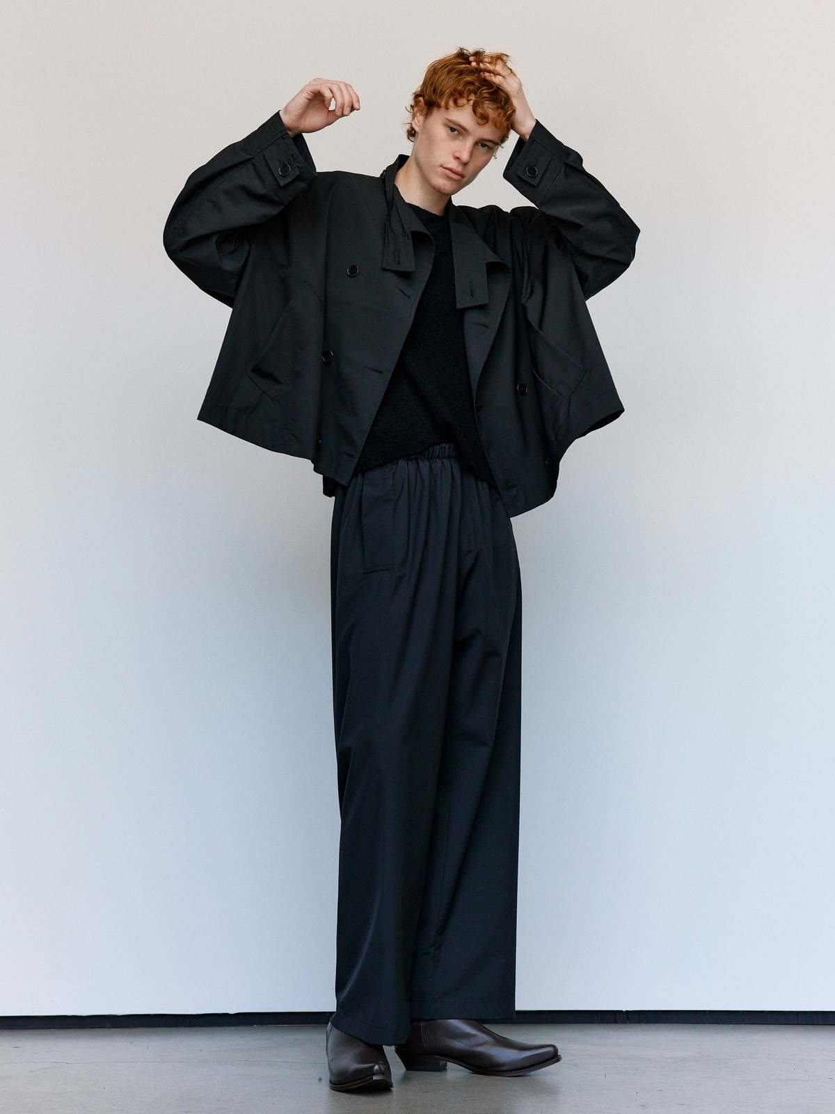 Gabriela Coll Garments No.287 Rainsystem Wool Flap Pocket Trousers - Image 2 of 6