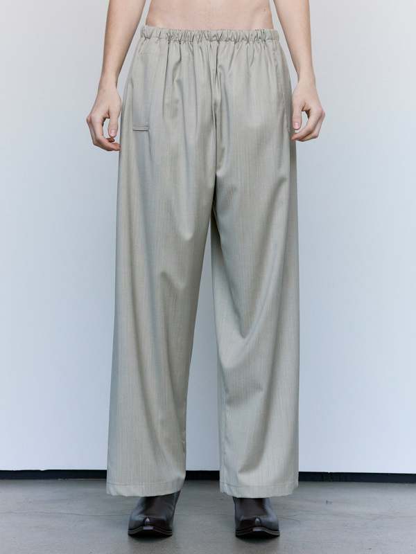 Gabriela Coll Garments No.287 Sand Herringbone Rainsystem Wool Flap Pocket Trousers Gabriela Coll Garments No.287 Sand Herringbone Rainsystem Wool Flap Pocket Trousers