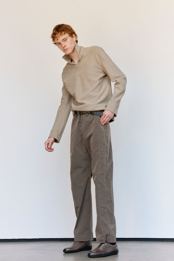 Derrick Tarnished Brass Nylon Transit Trousers