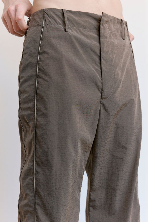 Derrick Tarnished Brass Nylon Transit Trousers