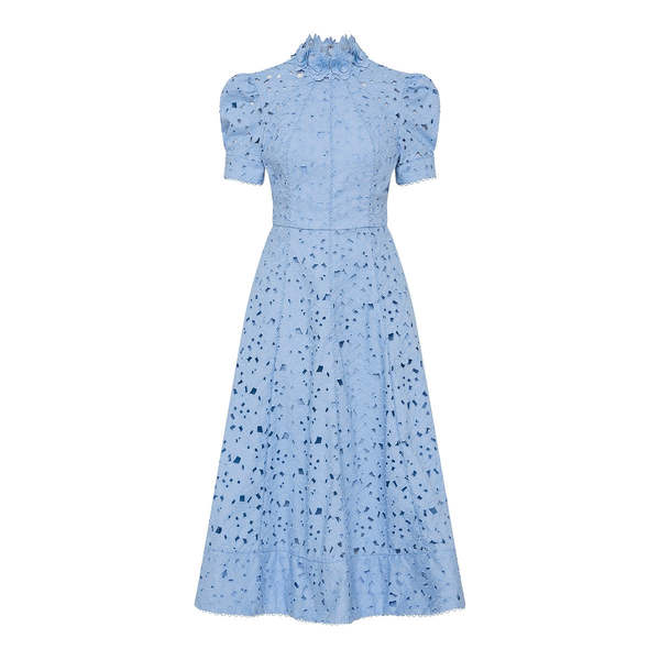 REBECCA VALLANCE Kitsu Short Sleeve Midi Dress - Blue