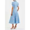 REBECCA VALLANCE Kitsu Short Sleeve Midi Dress - Blue - Thumbnail 2