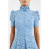 REBECCA VALLANCE Kitsu Short Sleeve Midi Dress - Blue - Thumbnail 3