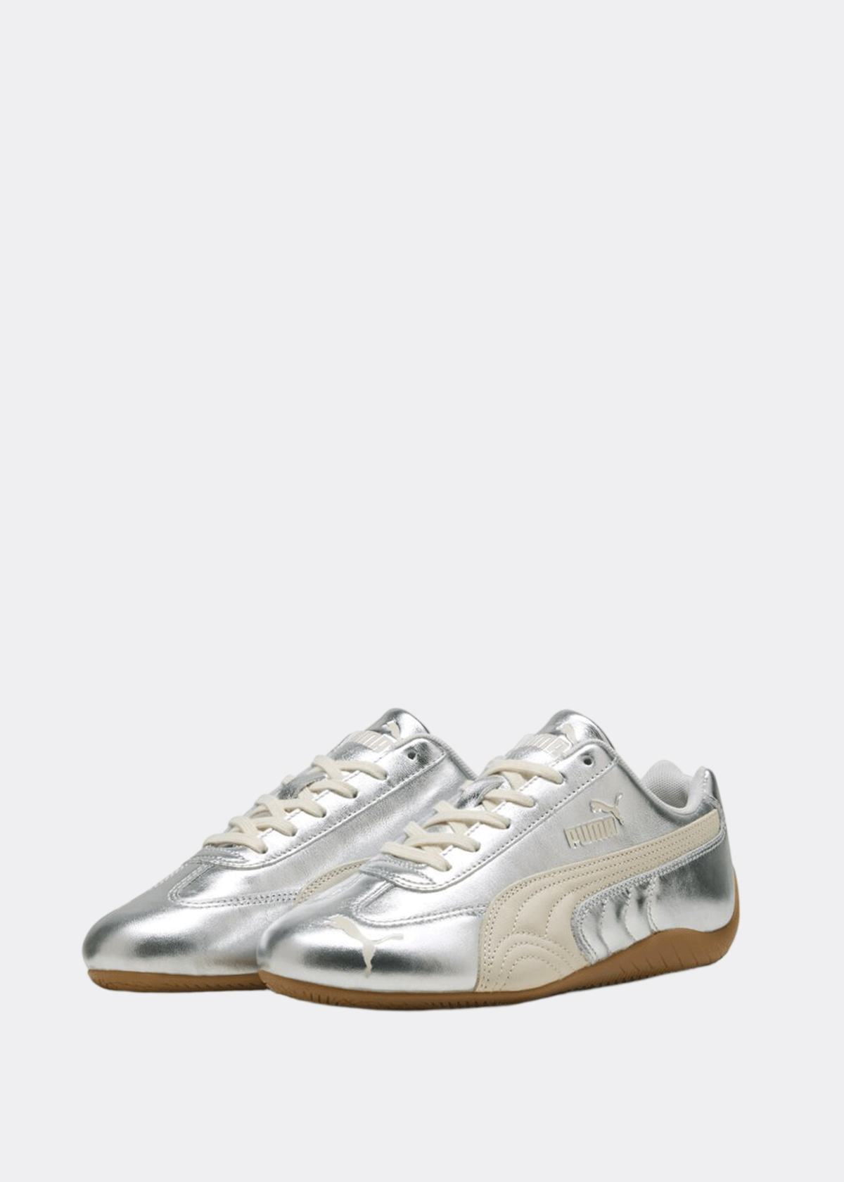 Puma Speedcat Silver Sneakers - Alpine Snow/Gum - Image 2 of 5