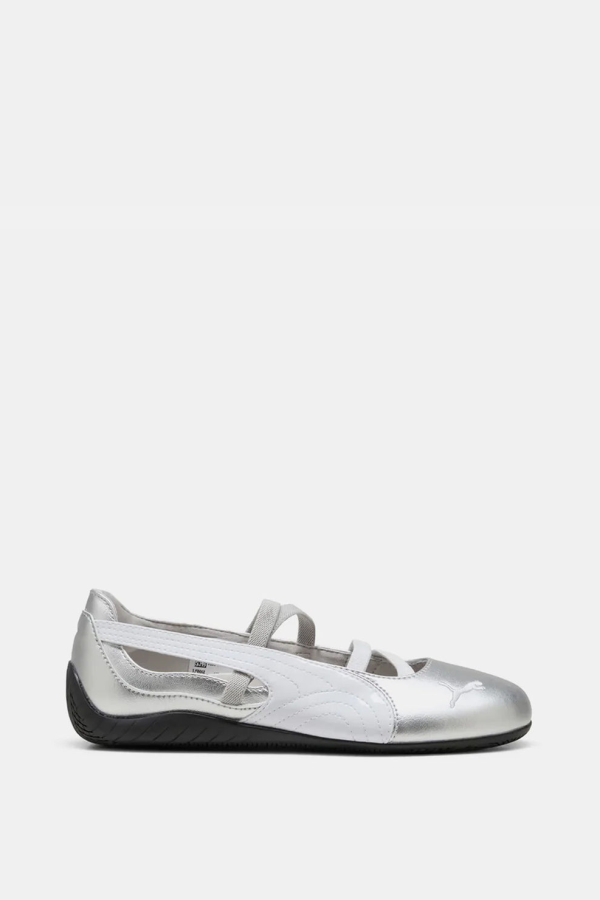 Puma Speedcat Ballet Metallic Sneakers - Puma Silver/Puma White
