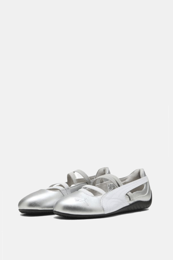 Puma Speedcat Ballet Metallic Sneakers - Puma Silver/Puma White