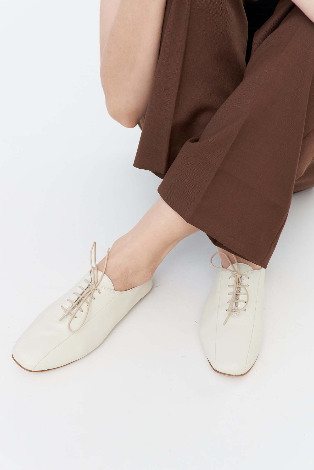 Gan Bowler Shoes Off White - Image 1 of 5