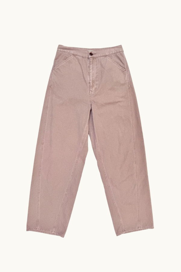 Ali Golden Fitted Barrel Pant - Mauve