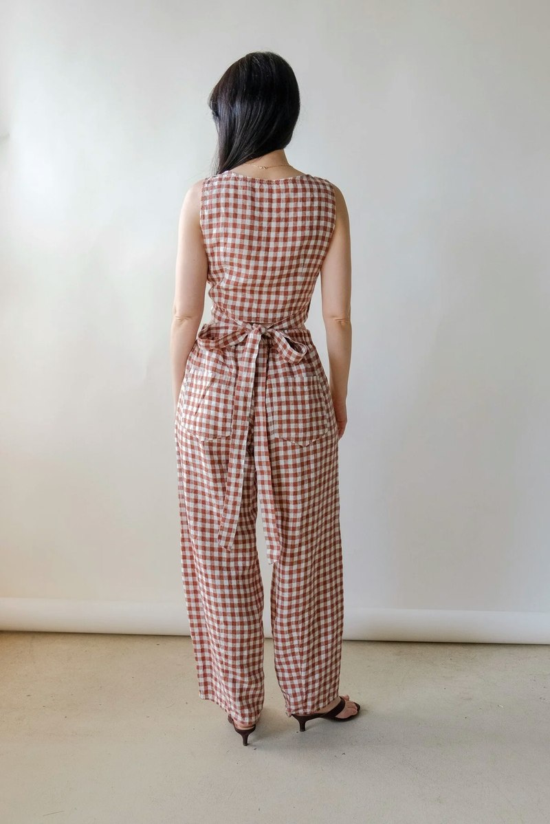 Linenfox Frankie Gingham Pant