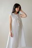 Linenfox Cara Dress - White - Thumbnail 1