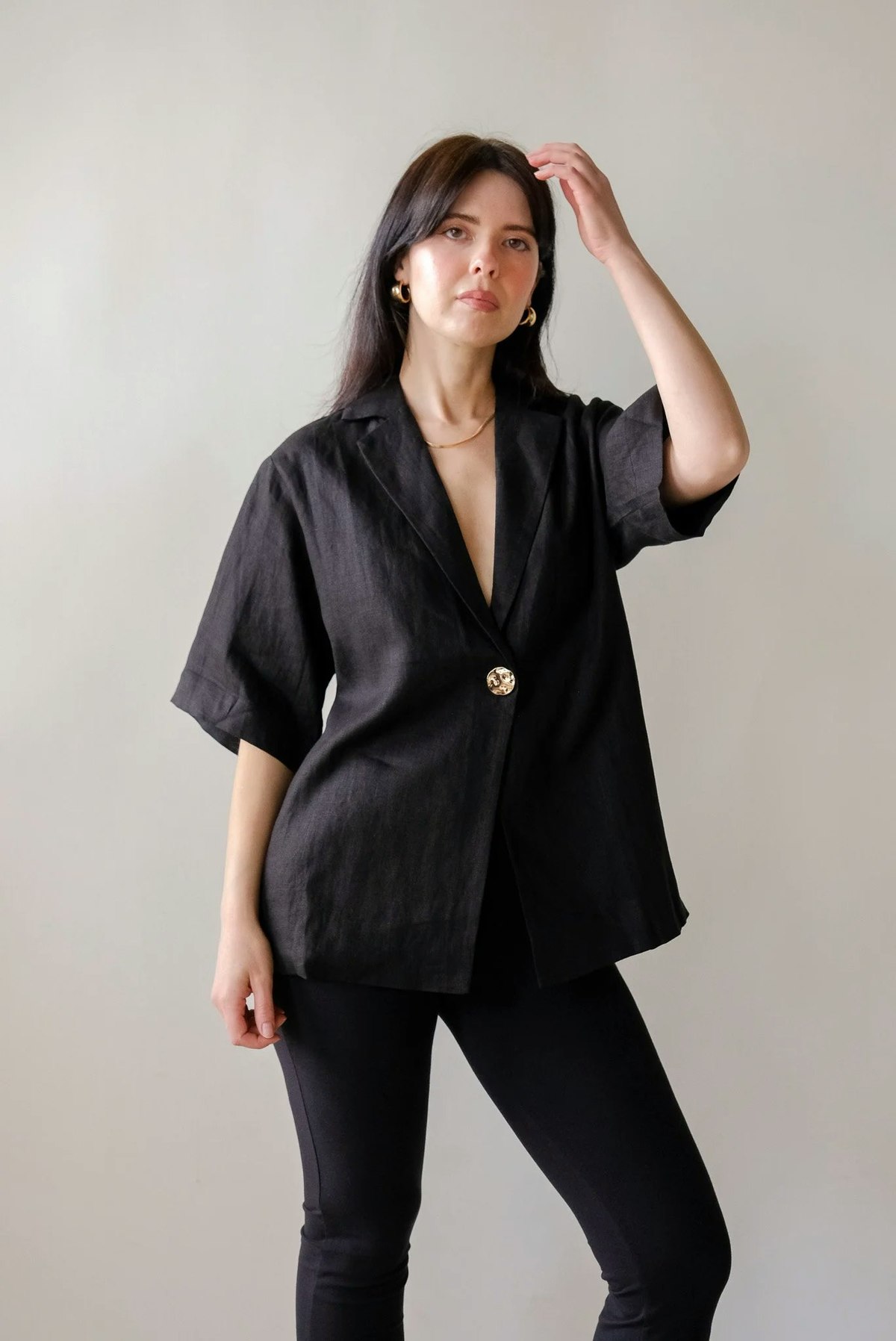 a. ren Winslet Top - Black - Image 1 of 6