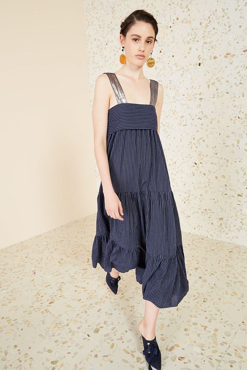 関税込■Ulla Johnson■Elora ベルベット&メッシュ ミディドレス 関税込□Ulla Johnson□Elora ベルベット&メッシュ ミディドレス