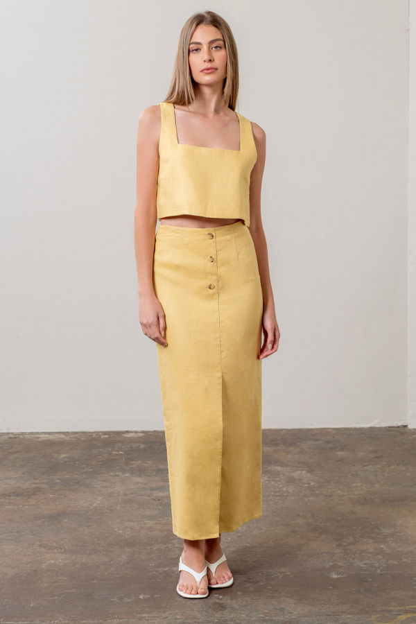 Moon River Sleeveless Crop Top