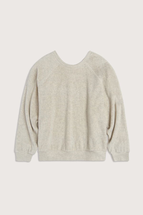 Suzie Kondi Samos Oversized Terry Sweatshirt - Oatmeal