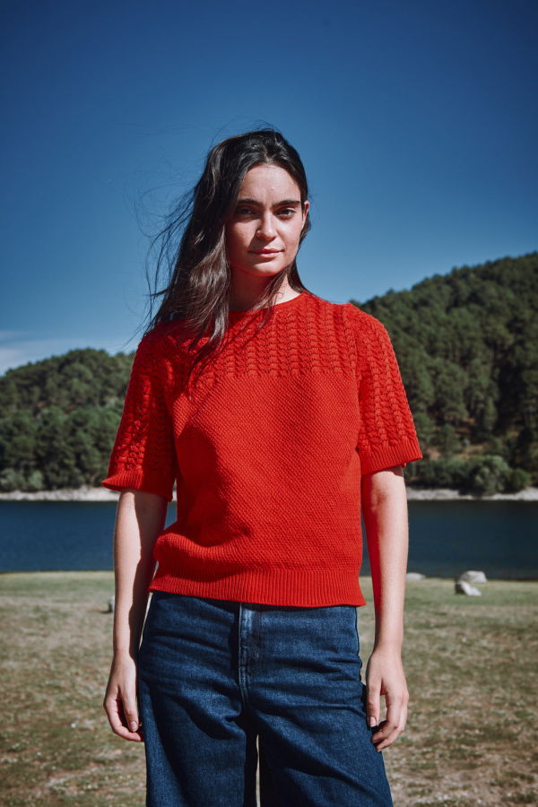 L'ENVERS Liz Lace Top in Organic Cotton