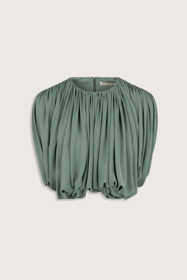 Heirlome Renata Open Back Top - Eucalyptus