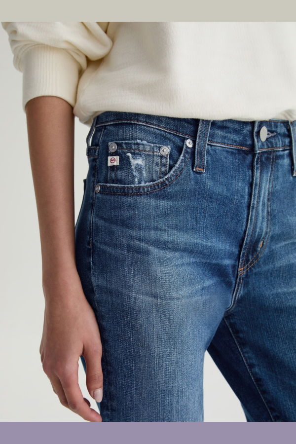 Adriano Goldschmied Mari Crop Jean - Dark Blue