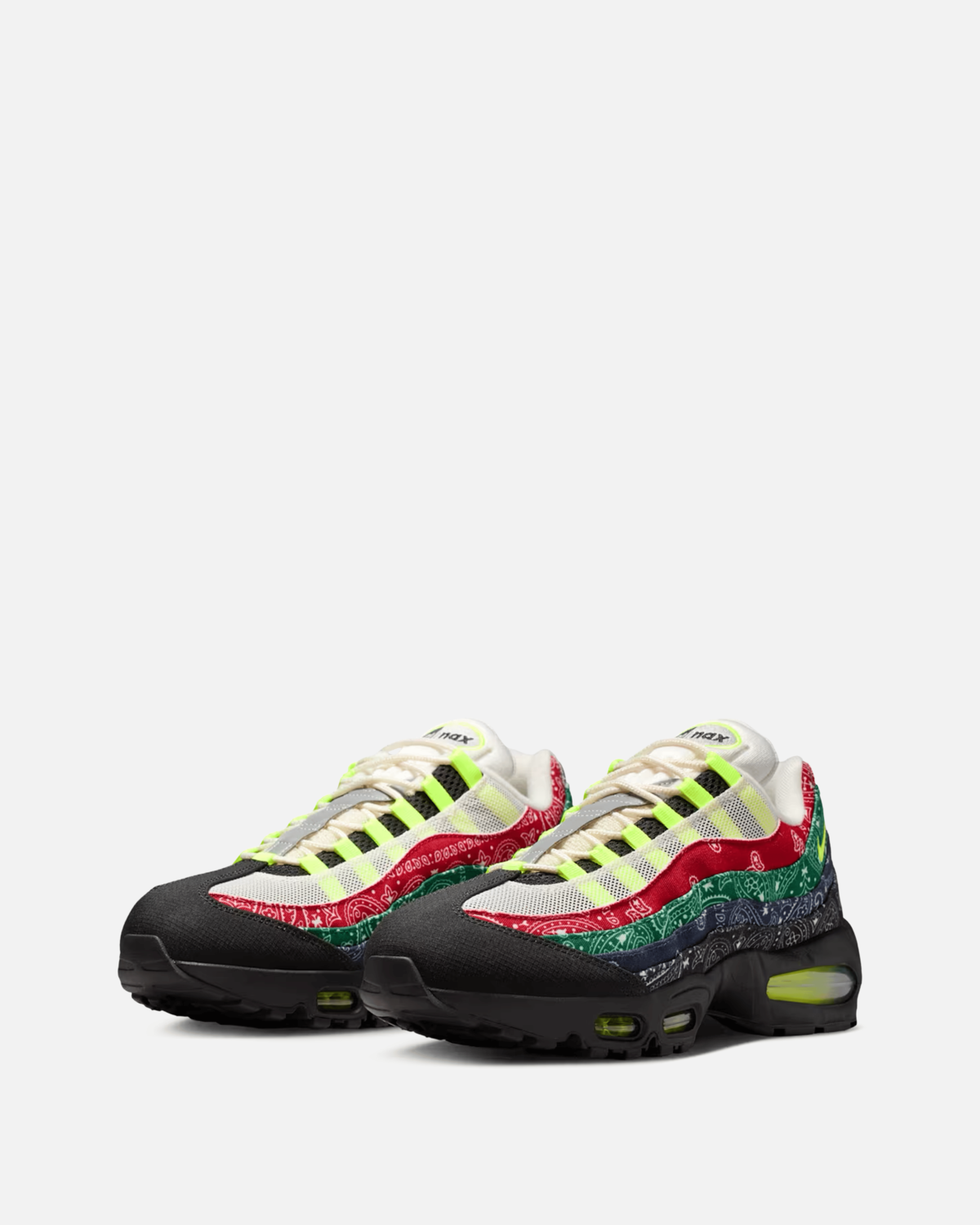 Nike Air Max 95 Big Bubble 'Paisley Neon' Sneakers - Image 2 of 5