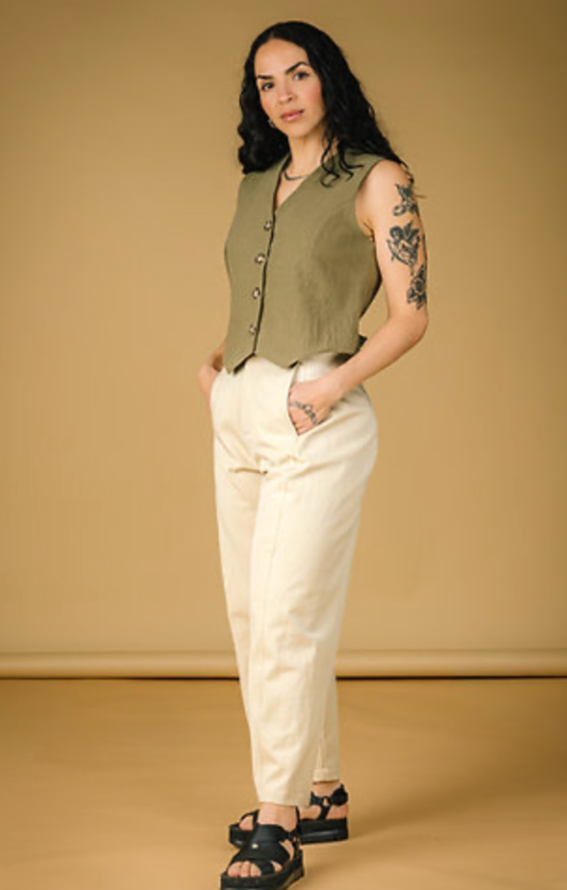 MERCEDES MORIN Portland Gilet - Khaki