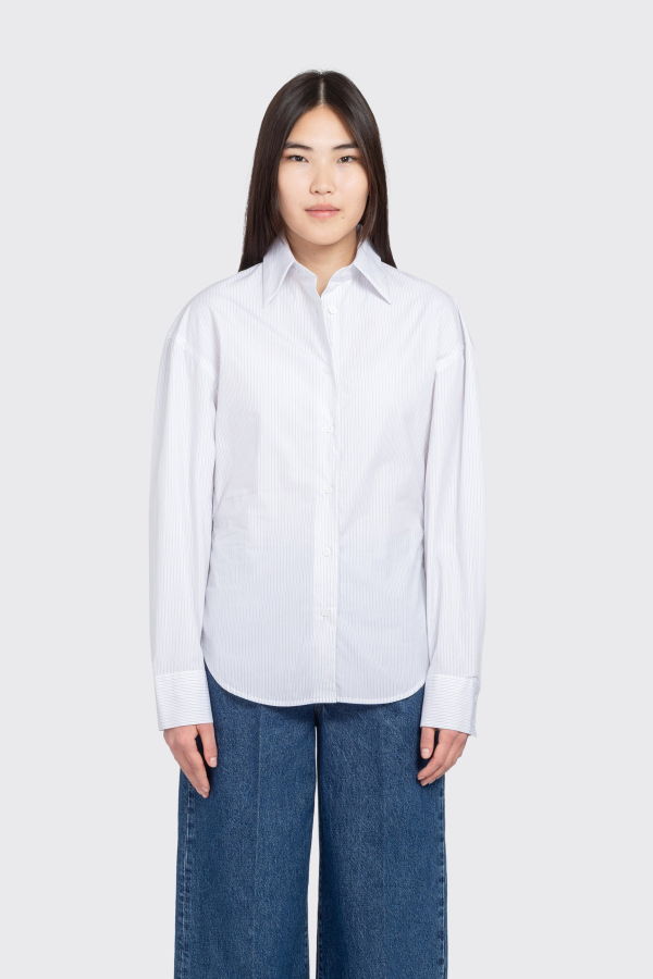 Filippa K Hourglass Pinstripe Shirt - White