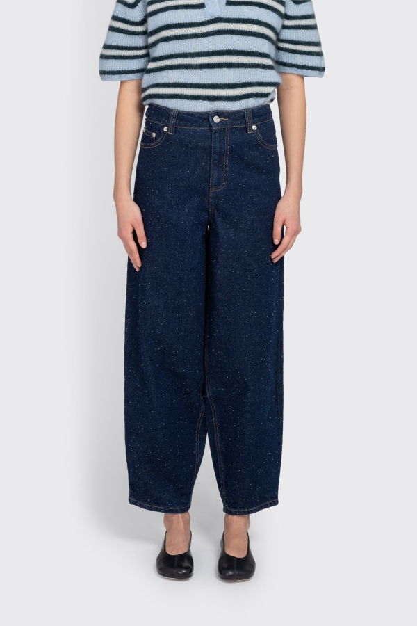 Minimum Maria High Waist Ankle Jean - Blue