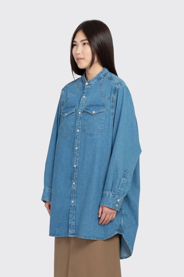 Filippa K Western Denim Shirt Dress - Blue