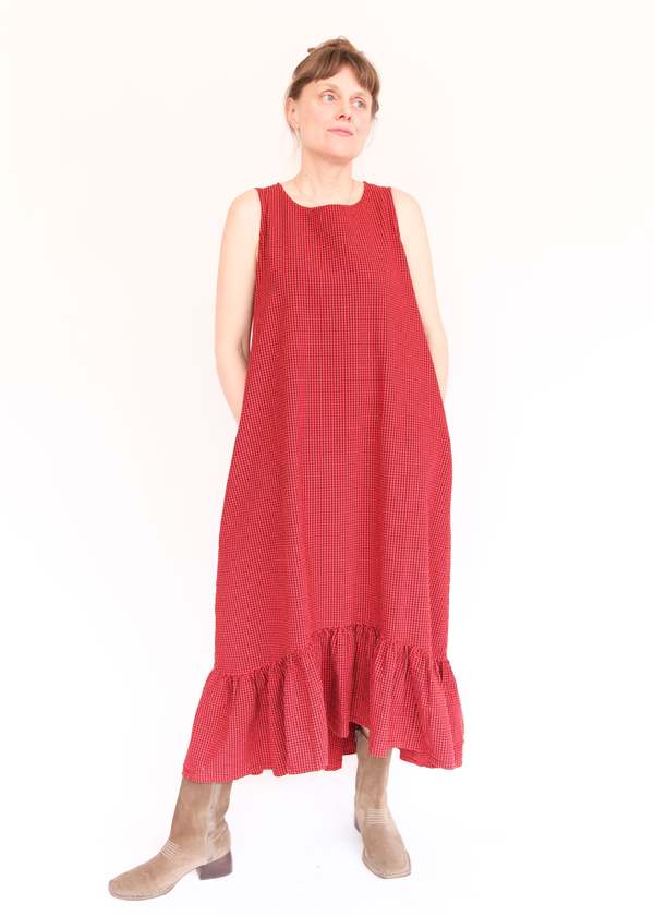 Bryn Walker Angelina Check Seersucker Dress - Russelia