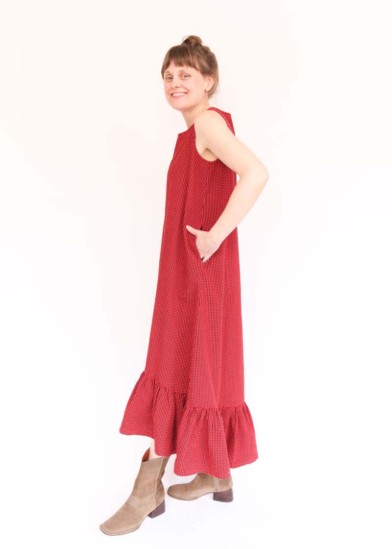 Bryn Walker Angelina Check Seersucker Dress - Russelia