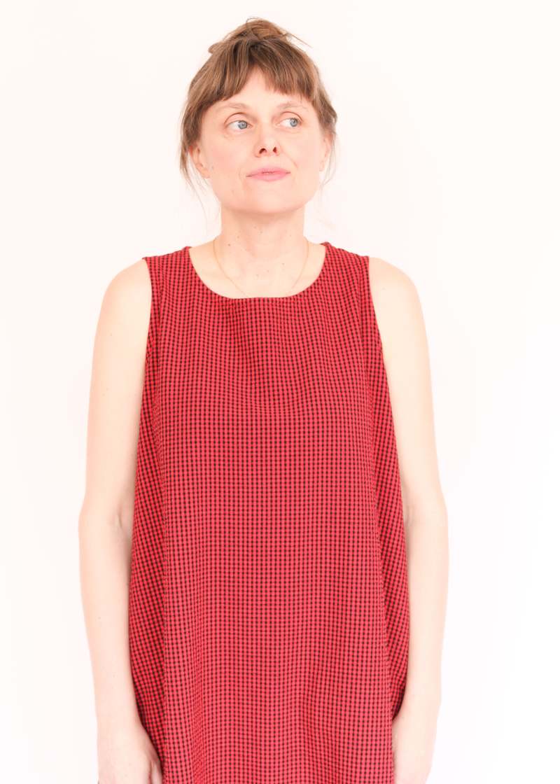 Bryn Walker Angelina Check Seersucker Dress - Russelia