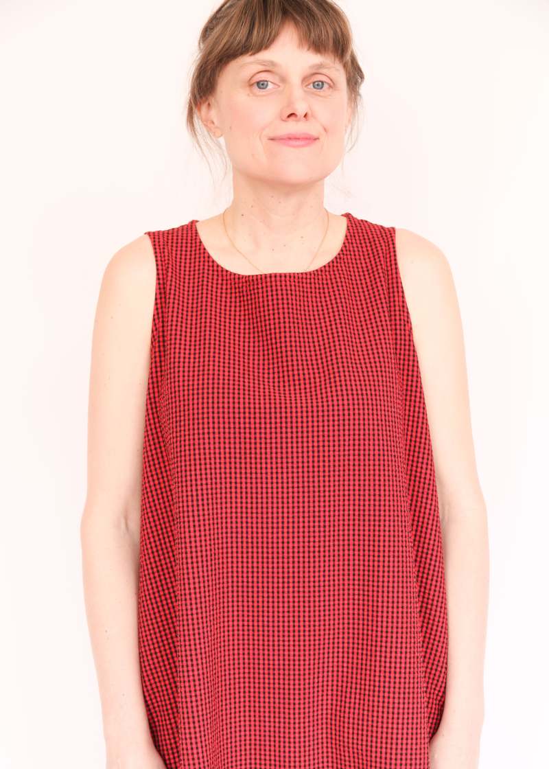 Bryn Walker Angelina Check Seersucker Dress - Russelia