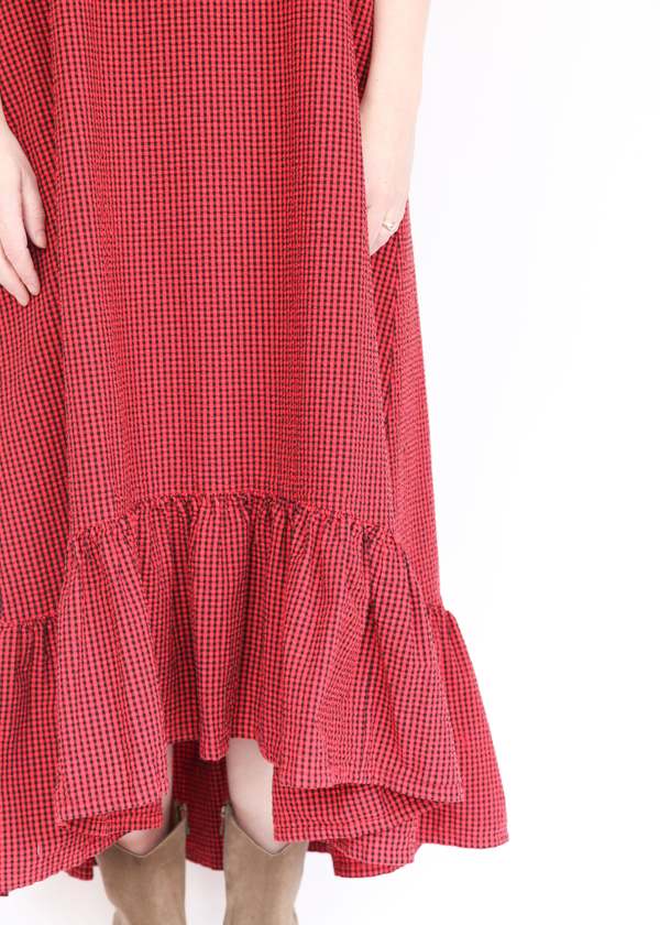 Bryn Walker Angelina Check Seersucker Dress - Russelia