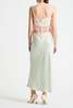Saint Art New York Talia Charmeuse Maxi Skirt - Jade - Thumbnail 3