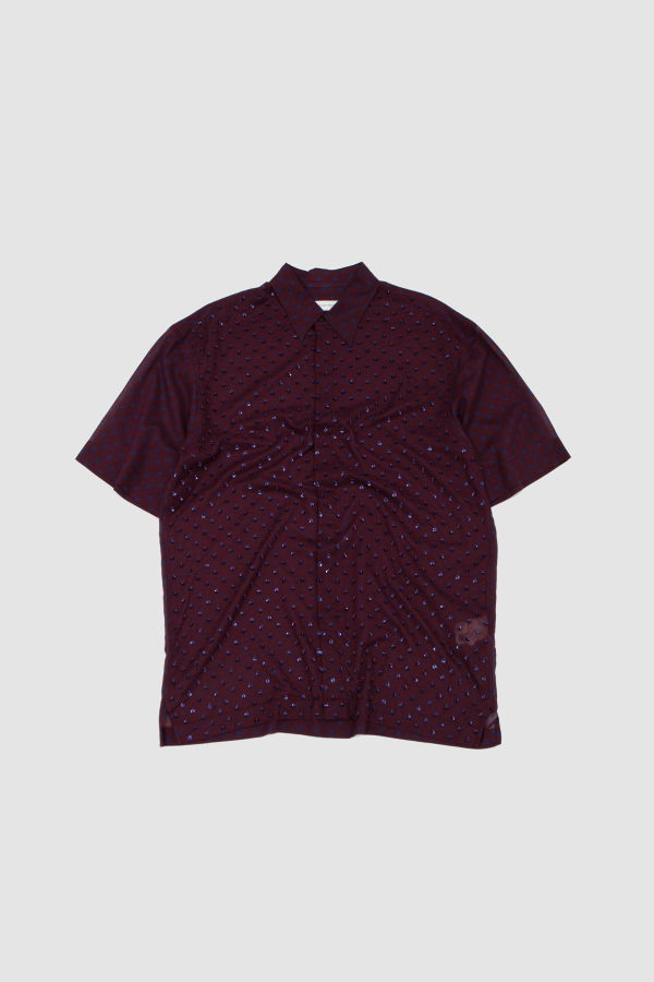 Dries Van Noten Cassidye Embellished Shirt - Burgundy