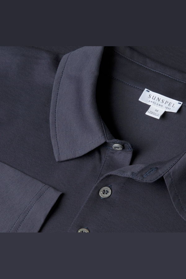 Sunspel LS Jersey Polo