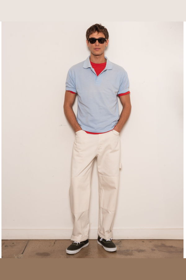 Alex Mill Garment Dyed Polo in Pique Cotton