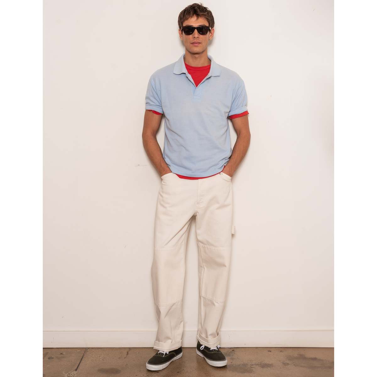 Alex Mill Garment Dyed Polo in Pique Cotton - Image 2 of 6