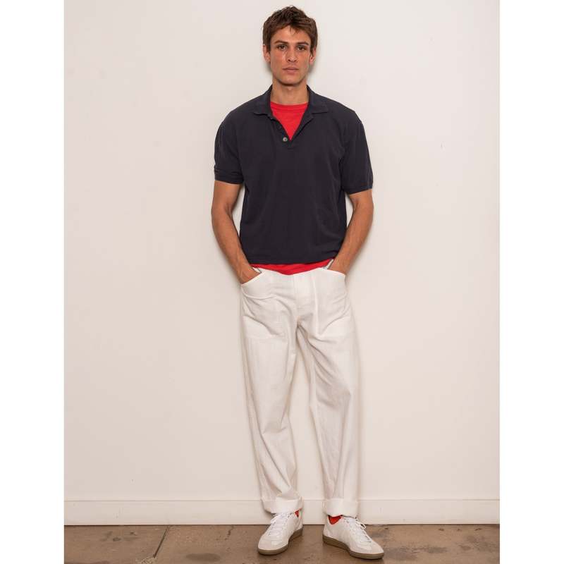 Alex Mill Garment Dyed Polo in Pique Cotton