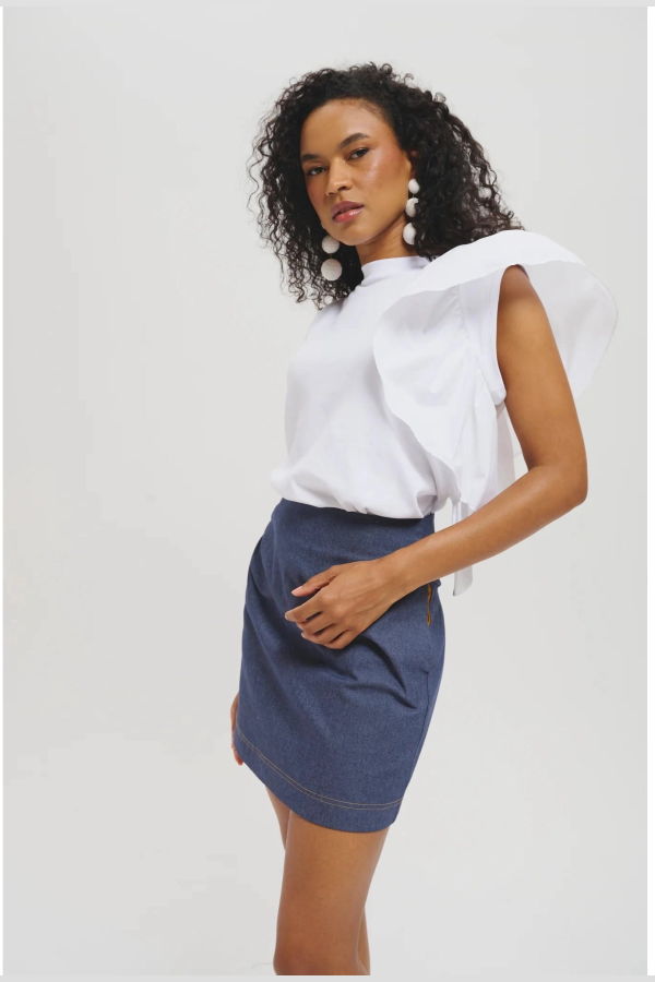 Leledebaltzac The Anna Top - White