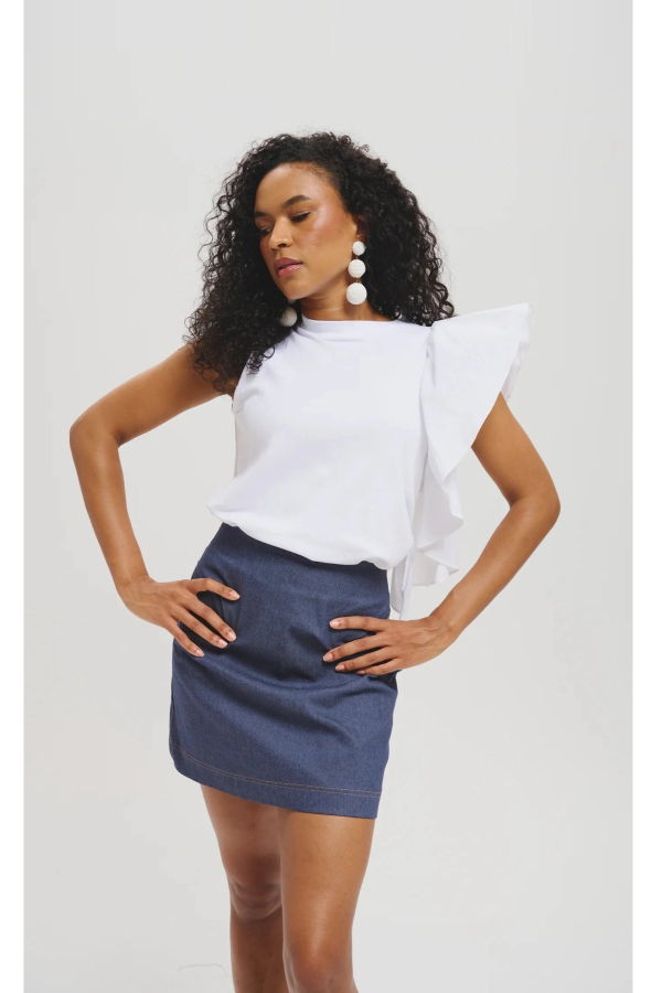 Leledebaltzac The Anna Top - White