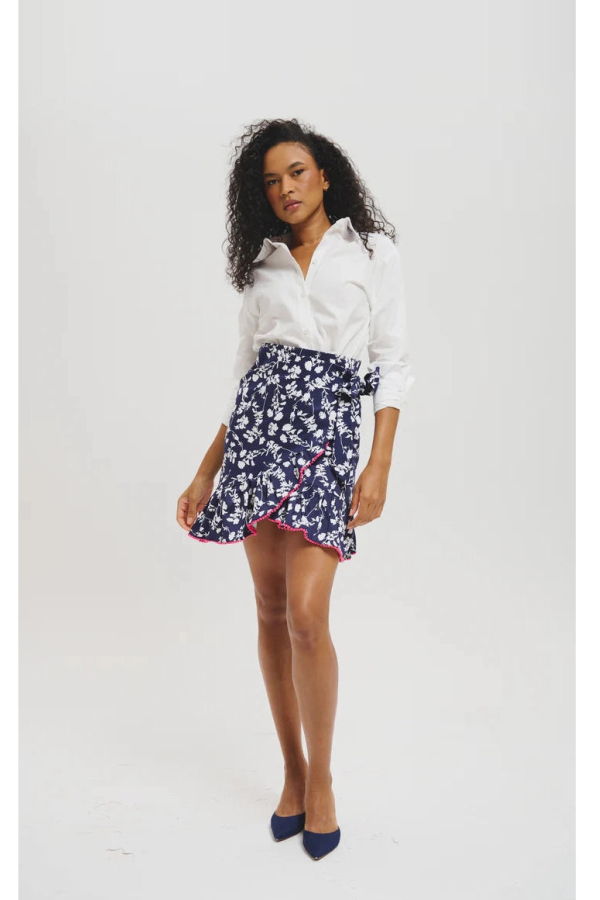 Leledebaltzac The Flore Skirt - Navy