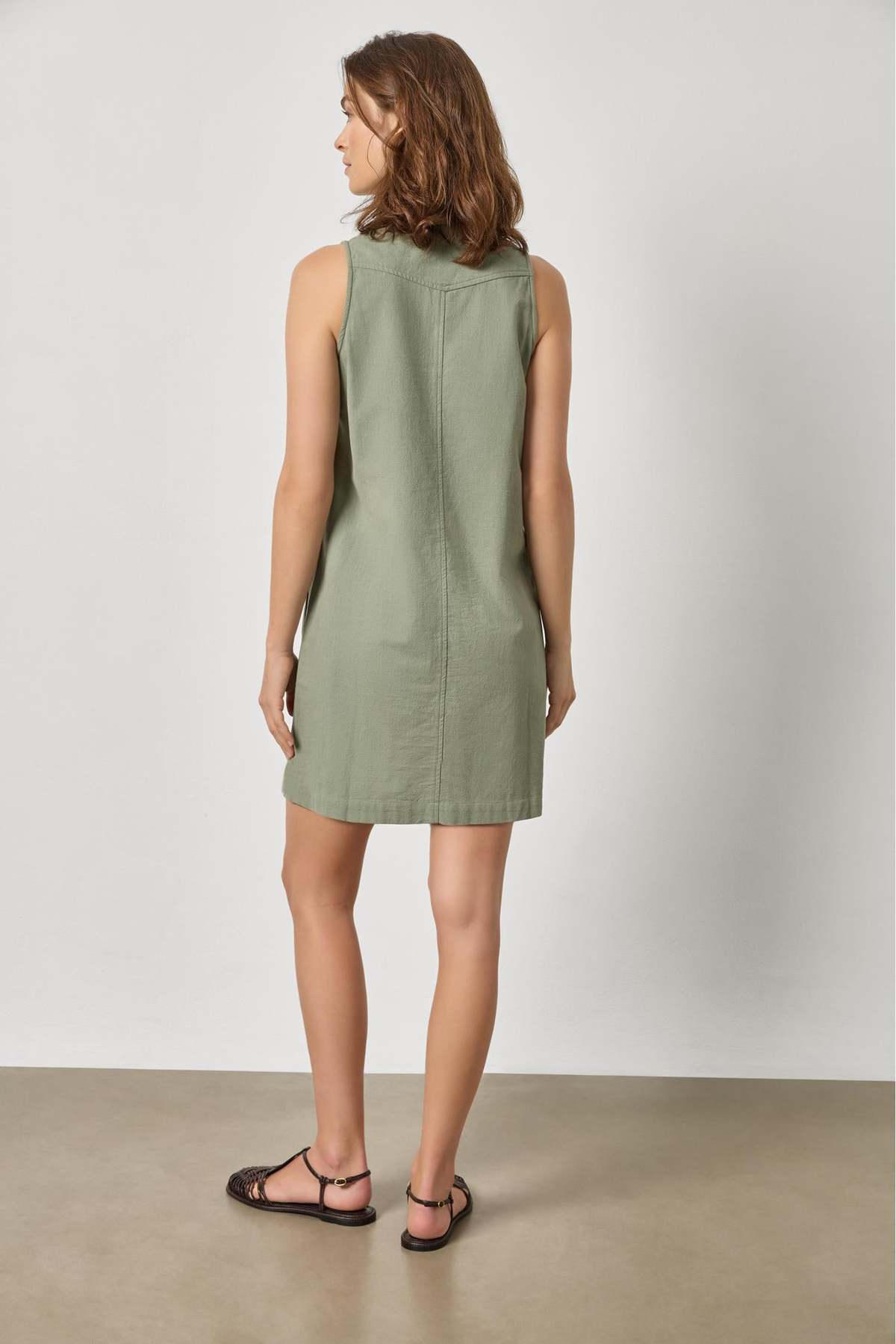 Lilla P. Sleeveless Pleat Pocket Dress - Image 3 of 4