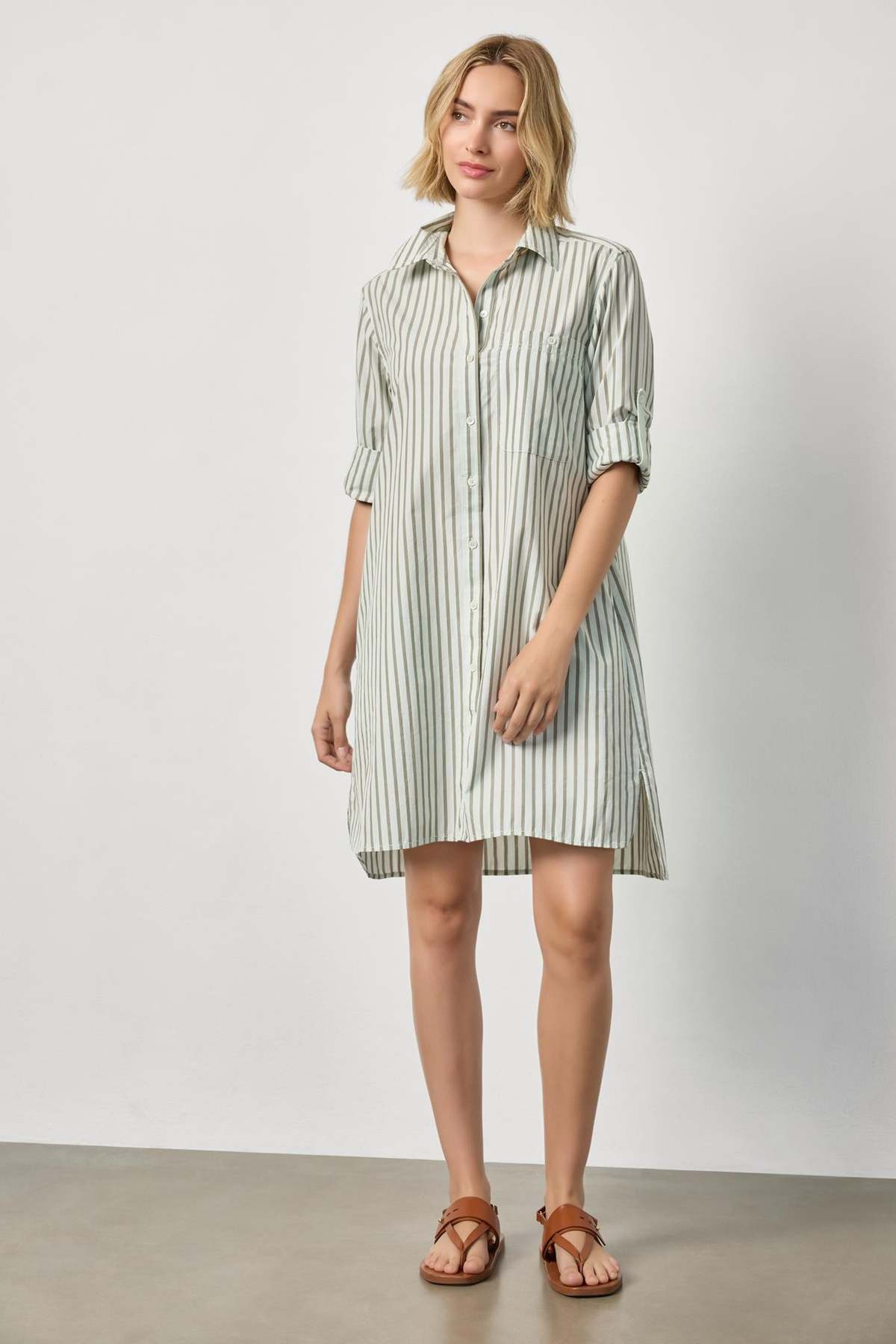Lilla P. Striped Shirt Dress - Image 4 of 5