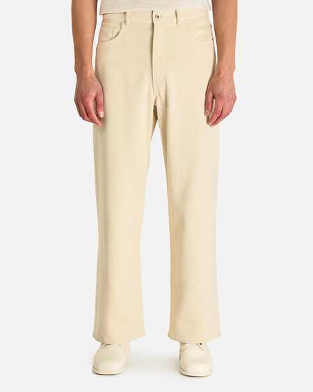 Auralee Washed Finx Chino Tapered Pants - Mix Black | Garmentory