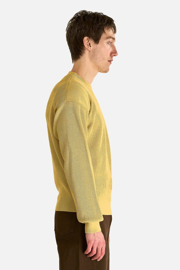 Auralee Flat Yarn Rib Knit Pullover