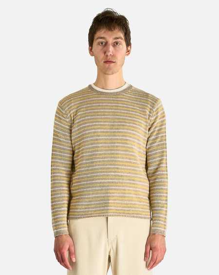 Auralee Shetland Wool Cashmere Pullover - Light Yellow | Garmentory